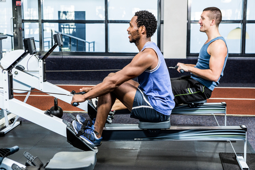 Why using a rowing machine is a recommended aerobic activity